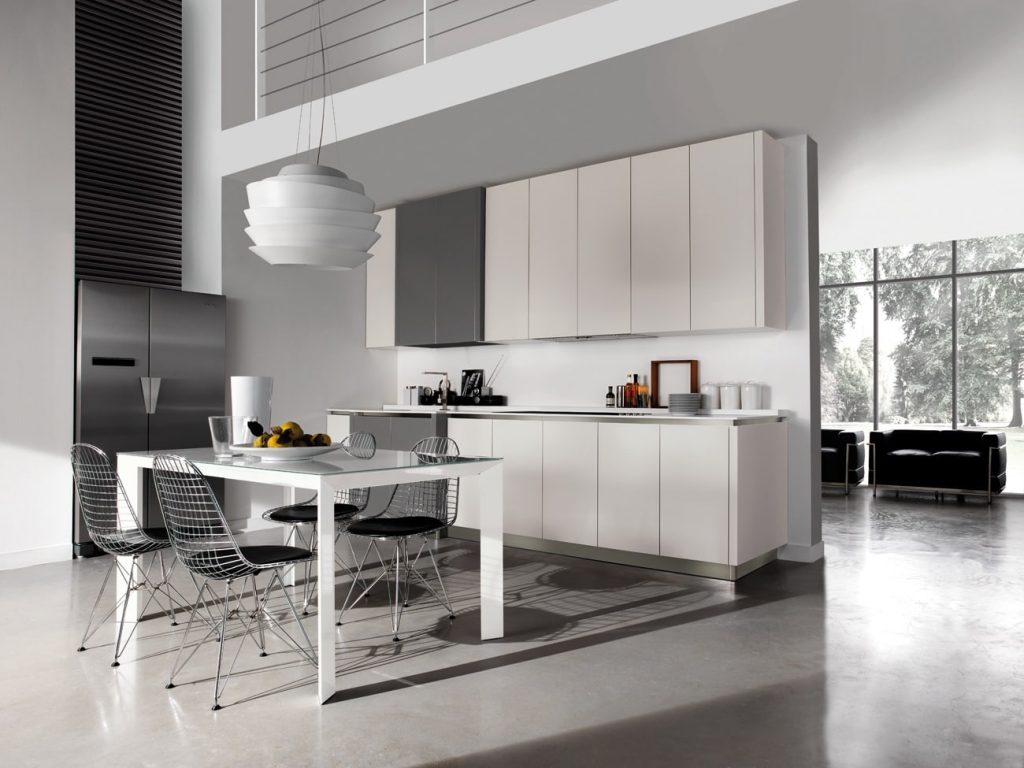 Miton Matt White Compact Handleless Kitchen | Simple Interiors, Wandsworth