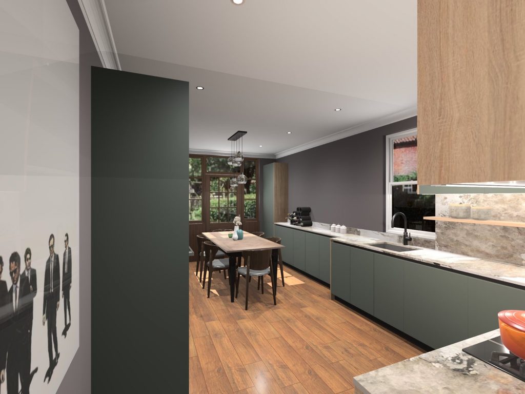 Design 3 Rotpunkt With Gas Hob Perspective1 | Simple Interiors, Wandsworth