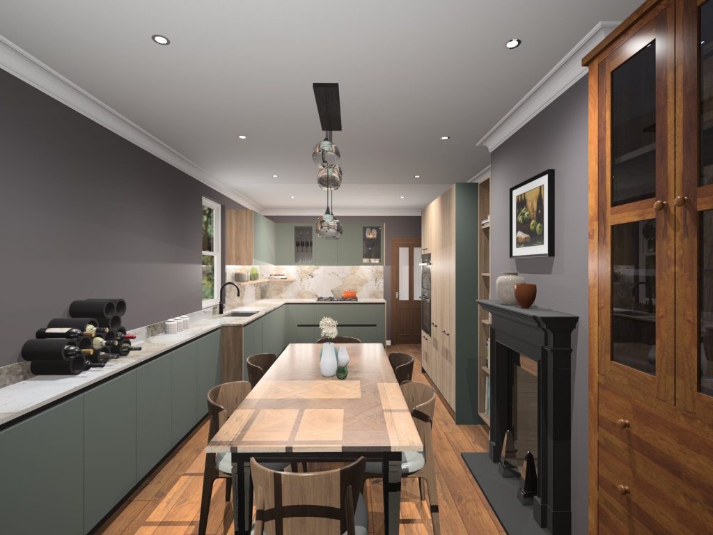 Design 3 Rotpunkt With Gas Hob Perspective3 | Simple Interiors, Wandsworth