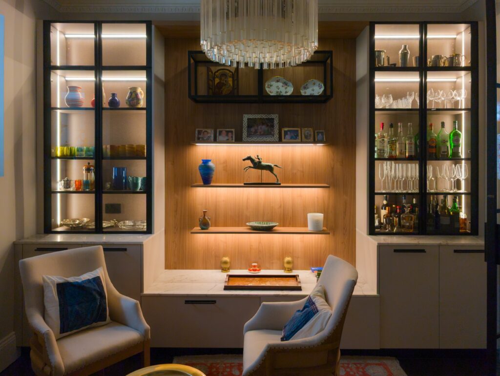 Fulham Home Bar & OPen Shelving