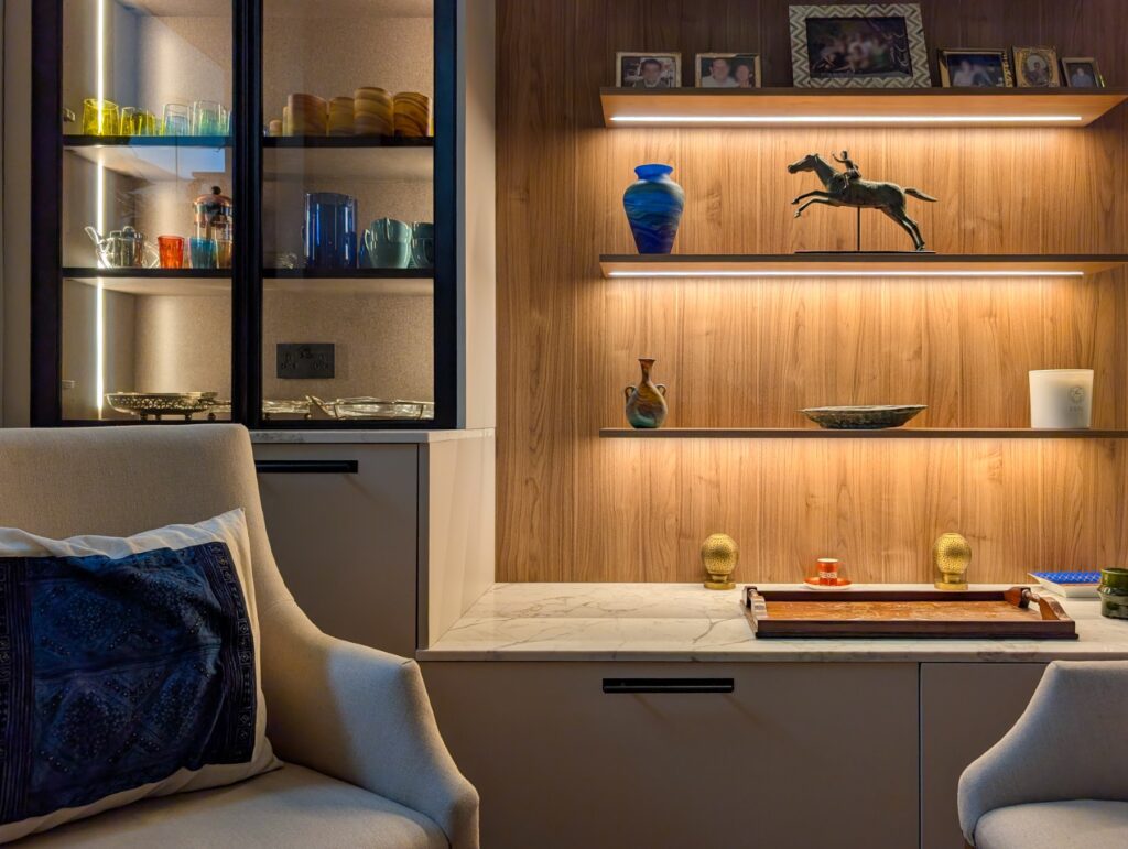 Fulham Home Bar & Open Shelving