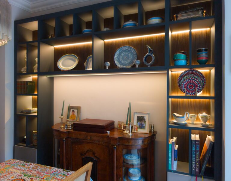 Fulham Home Bar & Open Shelving